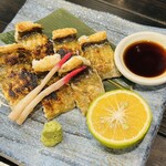 板くら慎之輔 - 特大肉厚穴子の白焼き