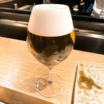 炭割烹 新谷 - 生ビール(ザ・プレミアム・モルツ・香るエール) ◎