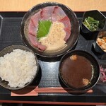 和ダイニングみつ橋 - ◇ 【胡麻カンパチ風】福井産胡麻ハマチ刺身定食              ご飯普通盛り　税込1,100円