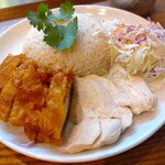 大阪カオマンガイキッチン - ハーフ＆ハーフカオマンガイ（Thai style boild and frid）