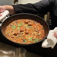 GinaGina - キノコとアルボンディガスのパエリア