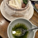 串兵衛 - 鮮魚と豆腐の酒蒸し700円