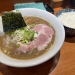 焼きあご煮干しらぁめん はなかぜ - 濃厚らぁめん(¥1,000),ライス(¥170),替え玉(¥180)