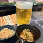 すし居酒屋 樽 - お通しと生