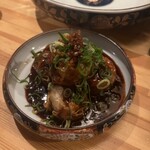 肉料理PINE - 揚げしゅうまいと中華味噌ダレとラー油