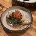 肉料理PINE - ササミのたたき～明太大葉～