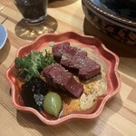 肉料理PINE - ハートの刺身～出汁醤油漬け～