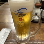 肉汁餃子のダンダダン - まずはプレモルで乾杯！