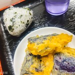 麺紡 - 茄子天とおむすび