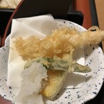 味の民芸 - 海老、オクラ、カボチャ