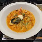 洋麺屋五右衛門 - 料理写真:地中海風カニと海老のトマトクリームスープ