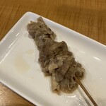 満腹亭 - お通し　牛串