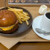 Cafe Creare - 料理写真:ベーコンエッグチーズバーガー+ポテトセット