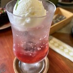 いちごや cafe TANNAL - 元々オーダーしてた
      あまおうフロート　680円税込
      アイスを乗っけってくれば良かったのにな
      スタッフさんの気遣いに感謝
