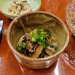 鹿乃屋旅館 - 牛ゴボウは味付けがしっかりしてて、目が覚めます