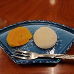 鹿乃屋旅館 - デザートの柿も甘くて美味でした