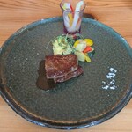 325566353 - 松阪牛イチボ肉のロースト~3種の口直しを添えて