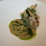 リュミエール - ④北海道産帆立貝柱のソテー　蓮根饅頭