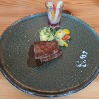 ボン・ヴィヴァン - 松阪牛イチボ肉のロースト~3種の口直しを添えて