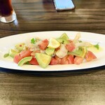 ピッツエリアバール　CACTUS　D'ORO - ・つぶ貝とアボカドのピリ辛マリネ（¥1,200）