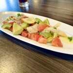 ピッツエリアバール　CACTUS　D'ORO - ・つぶ貝とアボカドのピリ辛マリネ（¥1,200）