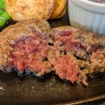 きっちんハウスカントリー - レアハンバーグステーキ
