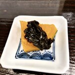 乍旨司 - 突き出し:南瓜と海苔佃煮