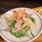 乍旨司 - 帆立モロヘイヤ和え