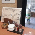 庵古堂 - 卓上。