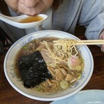 北珍 - Cセット1100円 （こってりラーメン・半チャーハン・餃子）