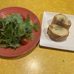 aqua - ランチセットのサラダとパン　2025.10