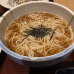 天ぷらと手延べそうめん あさやま - 素麺(温）