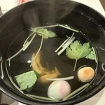 神泉いちのや - 肝吸いの肝はぷりぷりだ