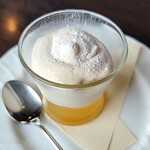 ミラコロ 伊豆高原 地元食材イタリアン - ドルチェ（バナナのムースとゼリー）