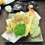 奥出雲 そば処 一福 - 天ぷら盛り合わせ