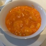 中国料理 星ヶ岡 - 蟹の卵とつばめの巣のスープ