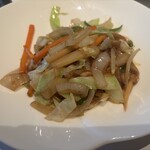 中国料理 星ヶ岡 - 豚肉と春雨入り五目野菜炒め