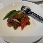 中国料理 星ヶ岡 - 和牛のXO醤炒め