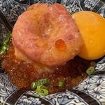 魚豪商コダマ - とろたくいくらユッケ