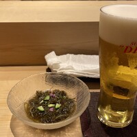 江戸前 鮨 服部 - 平日真っ昼間からび～～る！