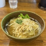 きくや - 【限定】松茸と焼きナスの出汁そば〜炭火鶏めし付き〜¥2000