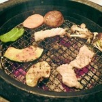 炭火焼肉 道 - 上ミノは、コリコリしていて、味が良かったです。