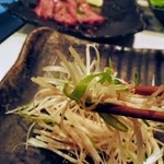 炭火焼肉 道 - このネギが、お肉の合間にピッタリです。