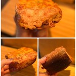 ベーカリー プラート - こちらも裏面はこんがり焼き。