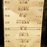 すし処しあわせ - 日本酒たち