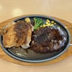 ジョイフル - 料理写真:チキンステーキ＆ハンバーグ