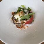 Musai An Ikeda - モクズガニは里芋と合わせてパテになっておりサラダ仕立て