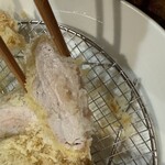 熟成豚 かわむら - ヒレカツ断面