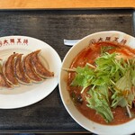 大阪王将 - 料理写真:トマト酸辣湯麺セット