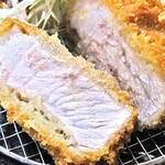 とんかつ つまり - 「厚切りとんかつ定食（２００ｇ）」のメイン